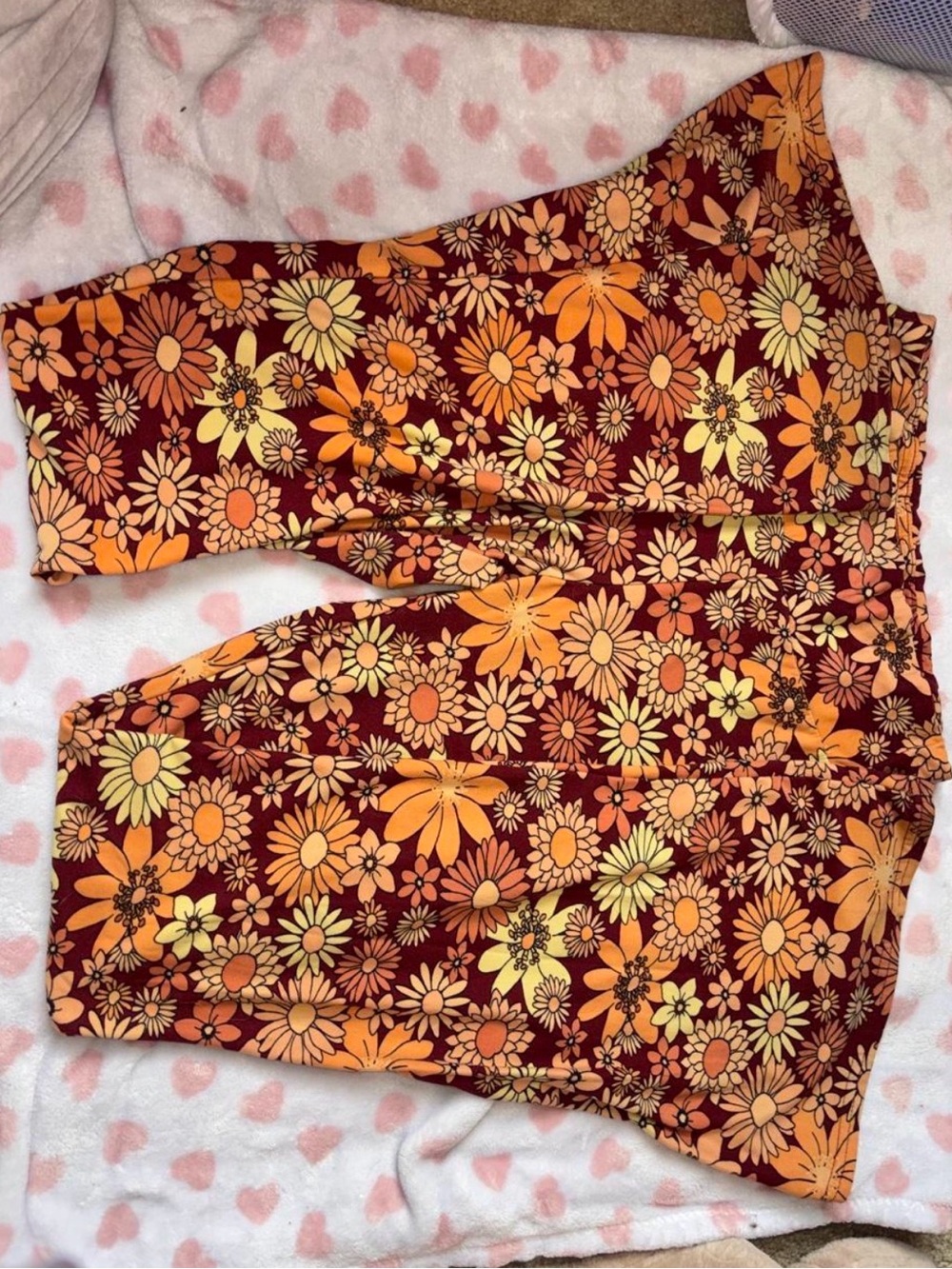 floral flare leggings